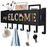 Welcome Temalı Raflı Anahtarlık Askısı (Siyah)
