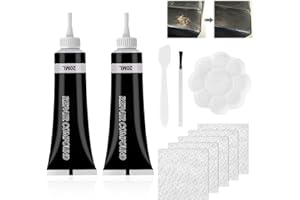 HASAIKA® Kit Riparazione Pelle, Crema di Riparazione in Pelle, Kit di Riparazione in Pelle Misti per Divano, Giacca in Pelle, seggiolino Auto, Scarpe, Cappotti (Nero)