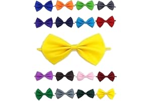 Doggie Style Store Bow Tie Dog Puppy Cat Kitten Pet Tuxedo Wedding Dicky Bowtie Birthday Party Tux Fancy Dress Neck Collar Bright Yellow