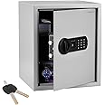 Amazon Basics Digital Safe with Electronic Keypad Locker for Home, Gross Capacity - 49L (Net - 43L), Grey