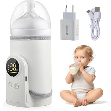 Scaldacollo Biberon 2 Bottiglie - 9 Funzioni Con Display LCD Per Latte E Cibo
