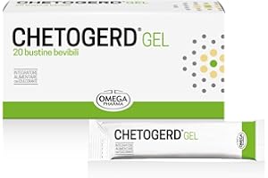 COLONIR Omega Pharma - Chetogerd Gel con Acido Ialuronico Favorisce il Controllo dell'Acidità Gastrica - 20 Bustine Bevibili