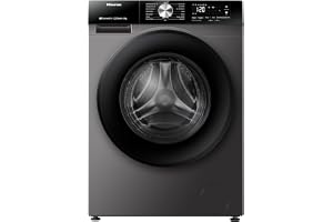 Hisense Front loading washing machine, 8KG,Inverter, A Class, with WIFI, Auto Dosing, Auto wash & Quick,16 programs, Premium Grey, Smart Assist,Energy Saving monitoring, Abaya Care,