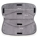Handmuff / Handwärmer mit Thermo-Fleece, für Kinderwagen, Sportwagen oder Buggy, wasser- und windabweisend, atmungsaktiv – Melange Grey - 6