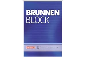 ‎BRUNNEN Brunnen 1052427 Briefblock / Schreibblock / Der Brunnen Block (A5, liniert, 50 Blatt, 70 g/m²)