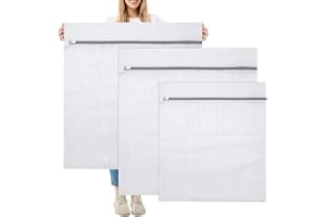 3 stycken tvättpåsar stor för tvättmaskin, 50 x 60 cm + 80 x 90 cm tvättpåse