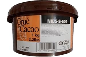 CACAO BARRY GR 1000 GRANELLA DI FAVE DI CACAO TOSTATA GRUE' DE CACAO PER GUARNIZIONE DI DOLCI E GELATI