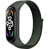 Rongep Xiaomi Mi Band 7/6/5/4 ile Uyumlu Hasır &Ouml;rme Kordon Terletmeyen Nefes Alabilen Kumaş Hafif Yapı Cildi Tahriş Etmeyen C