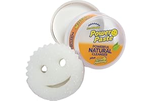 Scrub Daddy Power Paste Multi Purpose Cleaner - Oven Cleaner Heavy Duty Cleaning Products for Cooker, Air Fryer & Induction Hob, Sink Cleaner for Bath & Shower Screen, Kit with Scrub Mommy Sponge