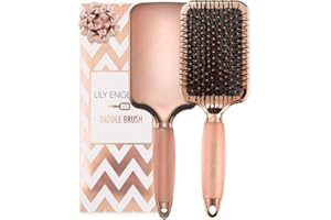 LILY ENGLAND Cepillo de paleta perfecto para desenredar (Oro Rosa/Negra)