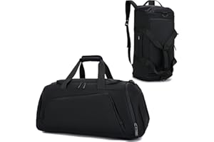 AOLAWCO Duża torba sportowa 35 l z 3 możliwościami noszenia, torba treningowa z kieszenią na mokre kieszenie, kieszeń na buty, kieszeń na laptopa, ukryte paski na ramię i dodatkowe paski na ramię. Idealna do