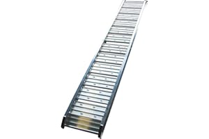 Berger & Schröter 20283 Berger + Schröter - Rampa di carico pieghevole in alluminio, colore: Argento