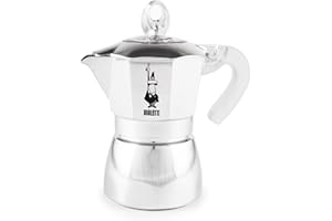 Bialetti Caffettiera Dama Pure Ice, 3 Tazze, Non Adatta a Induzione, 3 Tazze (159ml), Alluminio