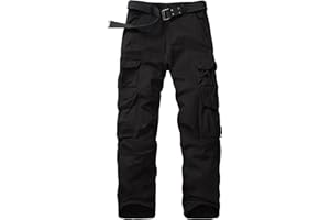 Faysfad Men's Cargo Trousers Combat Military Tactical Cotton Work Pants with Multiple Pockets