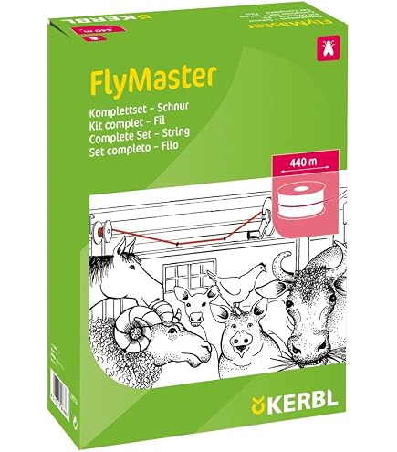 Rouleau Attrape-Mouches Kerbl 10m - Piège Insectes Volants Écurie Élevage