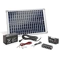 Solar Set 20W mit Akku Bausatz Solaranlage Inselanlage Camping, esotec 120005