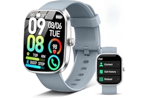 DYURWA Smart Watch for Men Women Answer/Make Calls, 1.91"HD Touch Screen Fitness Watch with Heart Rate/Sleep Monitor/Step Counter, 110+ Sports Activity Trackers, IP68 Waterproof Smartwatch for IOS Android