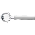 Normcore 51mm Naked Bottomless Portafilter 3 Ears Fits Delonghi Dedica EC680 and EC685, SMEG EUPA Espresso Machines, White Anodized Aluminum Handle, Included 18g Portafilter Basket