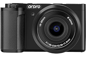 ORDRO NEW G930 Mirrorless Camera Optical Zoom Vlog Camera 5K/30fps,4K/60fps Digital Cameras for Photography and Video (Black)