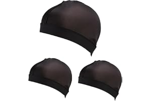 3 stycken silkeslen våglock, Wave Caps huvudduk herr satin durag elastiskt band våglock silkeslen durag skullies mössor duschmössa mjuk andningsbar unisex för att sova och duscha