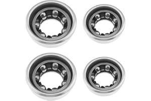 YINETTECH 2 tazze per asse anteriore per mozzo anteriore 5/16 e 2 tazze per asse posteriore per mozzo posteriore da 3/8 accessori per mountain bike con 2 cuscinetti anteriori e 2 posteriori