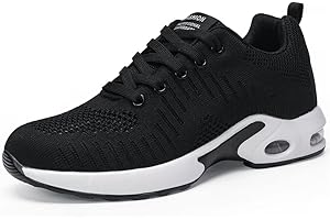 DANNTO Damen Laufschuhe Atmungsaktiv Turnschuhe Schnürer Leichte Stoßfest Mode Sportschuhe Outdoor Athletisch Sneaker für Gym Walking Jogging Laufen Basketball Frühling Sommer