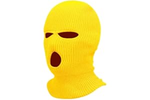 Jungerhouse Balaclava Tricoté Intégral Cagoule 3 Trous 2 Trous Multifonction Coupe Vent Au Chaud Masque Moto Vélo Ski Cagoule Unisexe Sports