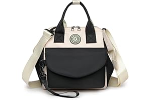 Balakaka Baby Changing Bag For Mom, Waterproof Mummy Shoulder Bag Portable Travel Bag, Nappy Changing Bag Stylish Travel Tote Black