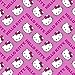 Produktbild Hello Kitty Stoff – Hello Kitty schreiben Pink – sc143 – von 0,5 m – 100% Baumwolle