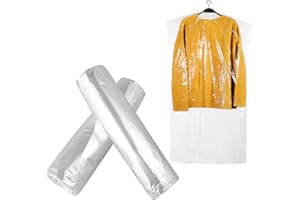 CABILOCK Rouleau Housse Plastique Pressing de Rangement de Vêtements en Plastique 50Pcs à Vêtements de pour H?tel Boutique à La Maison Sacs de Vêtements pour Vêtements Suspendus