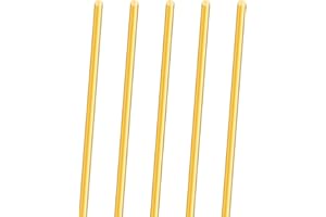 5PCS 3mm Messingstab,iMeistek 300mm Länge Messing solide Runde Stange Stifte für Drehbank Bar Stock,DIY Crafts