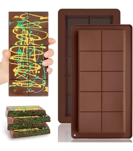 Stampo Per Cioccolato In Silicone - Set 3 Pezzi Con Raschietto, Per