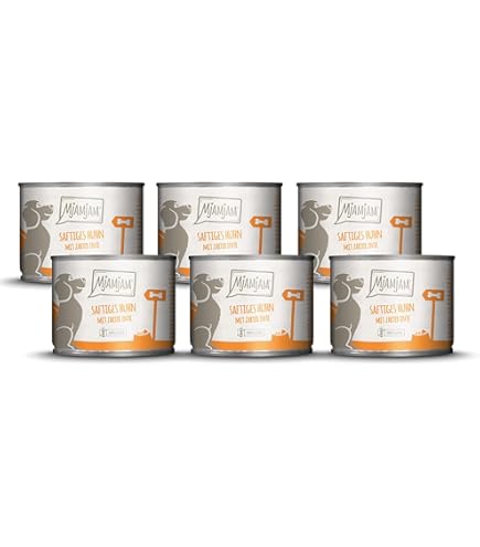 MjAMjAM - premium natvoer voor honden - geblancheerde kalkoen met veel zalm op gestoomde courgette in saus, pak van 6 (6 x 185g), naturel met extra vlees