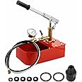 Dyna-Living Pressure Test Pump 5L 0-70Bar Pressure Tester Plumbing Water Pressure Tester with 1/2 to 3/4 inch Female for Pipe Line Installation Heating System Water Leakage Test