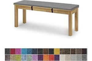 yaoumeo Bankauflage Sitzkissen,Bankkissen,80x40x5cm Gartenbank Auflage,Waschbar-Abnehmbarem,Mehrere Farbgrößen Verfügbar(Dunkel Grau)