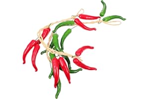 ‎CLISPEED CLISPEED 2Pcs Künstliche Pfefferschnüre Hängen Pfeffer Chili Girland