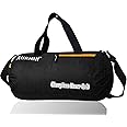 Aurion Vista Edition Polyester Sports Gym Duffle Bag with Wet Pocket and Shoe Compartment (Black, 24Cms) | Lightweight Duffle