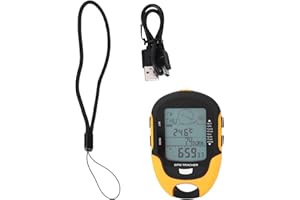 COCOARM Dispositivos GPS para Senderismo, Receptor de Navegación GPS Multifunción GPS de Mano Impermeable Recargable por USB para Deportes Al Aire