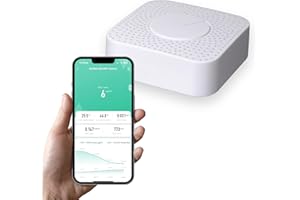 ARROWS UK Arrows-UK Smart 6-in-1 Air Quality Monitor for Home - Real-Time Indoor Environment Monitoring, CO2, VOC, PM2.5, Temperature & Humidity Tracker