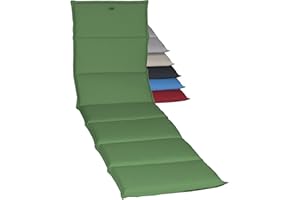 ‎ACAMP acamp Gartenliege Auflage Paddy Model N | Sonnenliege Auflage Made in EU nach Öko-Tex Standard | Lichtechte Auflage Gartenliege mit Ausbleich-Schutz | Atmungsaktive Liege Auflage in Hell-Grün