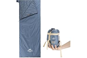 Naturehike Sac de Couchage d'été ultraléger (760 g) – Enveloppe légère et Portable, Sac de Couchage 3 Saisons en imperméable, Confortable avec Sac de Compression