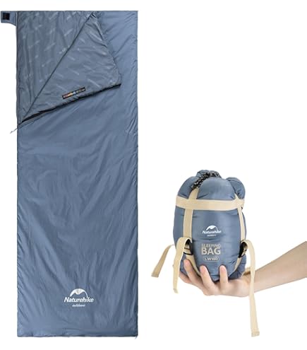 Naturehike Slaapzak met capuchon, dekenslaapzak voor camping, licht en Naturehike Slaapzak met capuchon, dekenslaapzak voor camping, licht en