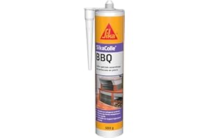 SIKA - Colle spéciale assemblage de petits barbecues en pierre - SikaColle BBQ Beige Clair - Extérieur - Bonne résistance à l'humidité et à la chaleur - Sans solvant - 500g