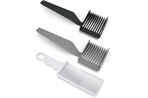 RAFIYU Barber Kamm für Männer 3 Stück Barber Fade Combs, Haarstyler Gebogener Positionierungskamm mit Gradienter Design Haarschneidekamm, Friseur Kamm Für Men's hairstyle sideburns beard styling