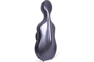 Crossrock Custodia per violoncello 4/4, in policarbonio leggero, zaino disponibile (nero)
