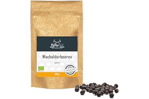 ‎PFEFFERDIEB Wacholderbeeren ganz aus Wildsammlung, Wacholder, Premium BIO Qualität, 200g - by Pfefferdieb®