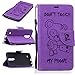 Produktbild Nancen LG K10 (5,3 Zoll) Hülle, [Bär - Don't Touch My Phone] Serie Weich Leder Handyhülle Tasche Wallet Flip Case Book Cover Etui, Niedlich Bär Muster Design Ledertasche Lederhülle Schutzhülle mit Standfunktion Brieftasche und Kartenfächer