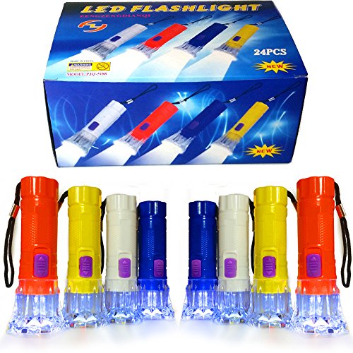 German Trendseller® – 12 x Kinder LED Taschenlampen ┃ 10 cm ┃ Sehr gute Leucht-Kraft ┃ 12 x Minitaschenlampe ┃ Nachtwanderung ┃ Kindergeburtstag - 4
