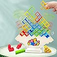 LUXTE Tetra Tower Balance Game Toys，Swing Stack High Child Toy，Kids Boys Girls DIY Assembling Versatile Toy Board Table Games Stacking Blocks Balance Puzzle Assembly Bricks Gift,32PCS (NOETO-90878)