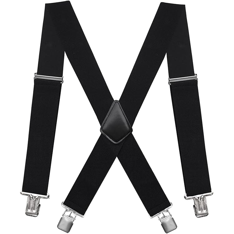 Elastische Formelle Hosenträger Aus Gestreiftem Satin, Grau